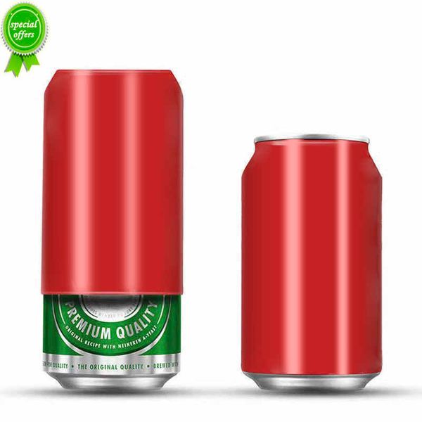 A nova cerveja de silicone de refrigerante de soda criativa de 355ml pode cobrir a bebida pode se adequar a eventos ao ar livre para jogos de basquete de jogos de futebol
