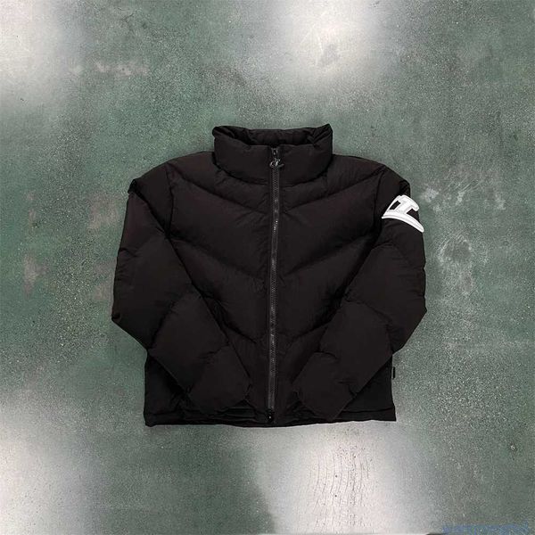 Masculino para baixo parkas venda quente designer manga puffer-preto moda designer casaco de luxo trapstar jaqueta masculina topo na moda frito rua