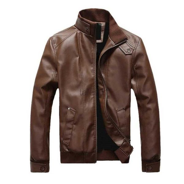 Jaquetas masculinas 2023 outono homens jaquetas de couro jaqueta de alta qualidade clássico motocicleta bicicleta cowboy jaquetas masculino mais casacos grossos S-2Xlzln231108