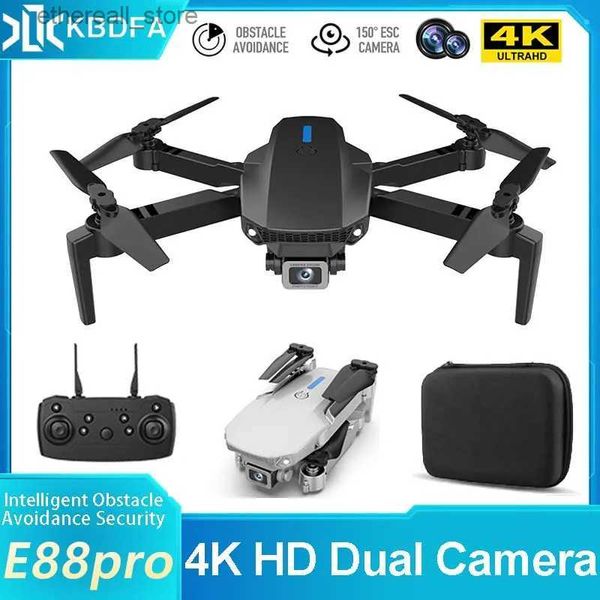 Дроны KBDFA E88 Pro 2023 Новый WIFI FPV Дрон с широкоугольной камерой HD 4K 1080P Удержание высоты RC Складной квадрокоптер Дрон Детские подарочные игрушки Q231108