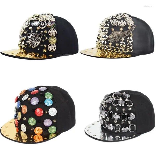 Top Caps Doit Kadın Beyzbol Perçinleri Avrupa Metal Punk Erkekler Hip Hop Gorras Snapback Erkek Kız Kızlar Teped Cap Ebeveyn-Çocuk Şapkası