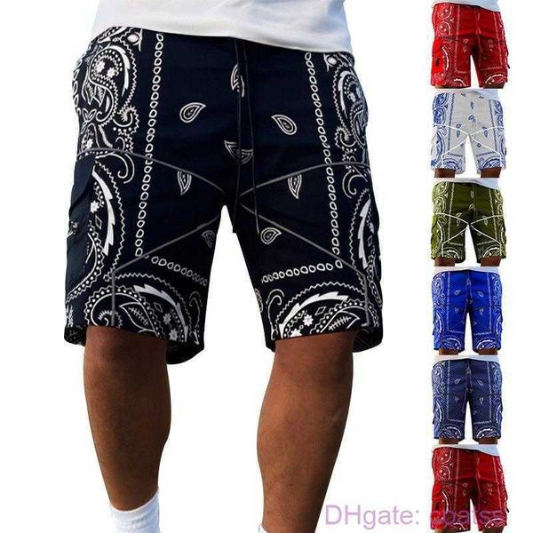 Mode 2023 Herren Cashew Blossom Shorts Lose High Street Multi Tasche Casual Gerade Arbeitskleidung Kurze