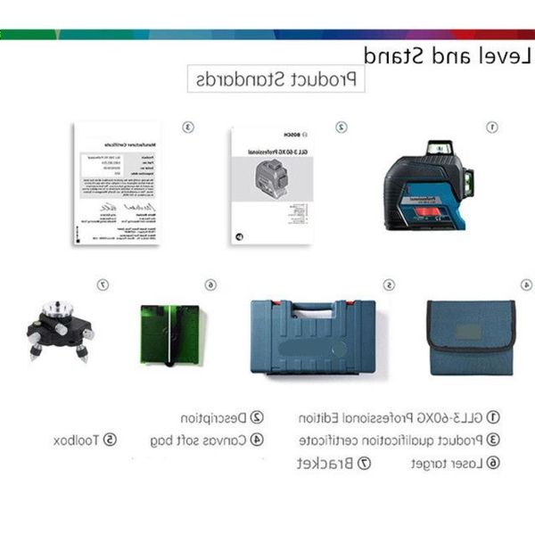 12-Linien grüne Laser-Level-Projektionsmarkierungslinie für Heimdekoration im Freien erhältlich Ftrbc