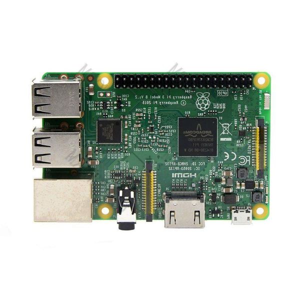 Бесплатная доставка RS Raspberry Pi 3 Модель B ARM Cortex-A53 Процессор 12 ГГц 64-битная четырехъядерная плата с 1 ГБ ОЗУ Broadcom BCM2837 64-битный четырехъядерный процессор Quhc