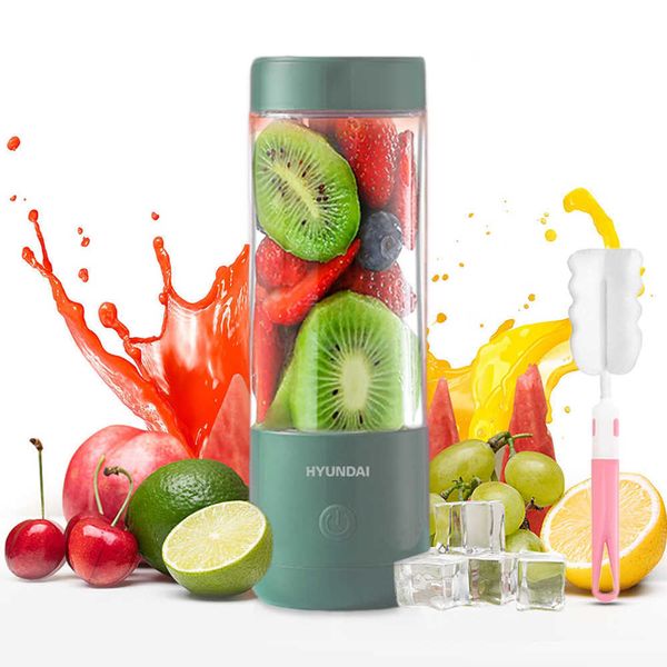 Juicers 2023 Upgrade Smoothies de liquidificadores elétricos portáteis Shake copo USB Mini misturador pessoal recarregável Máquina de suco de frutas frescas P230407