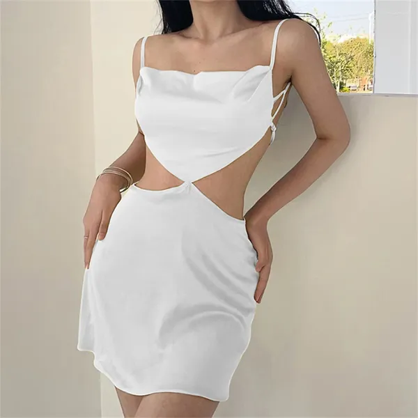 Abiti casual Donne di moda primavera estate sexy taglio a basso taglio slip slip lady abbigliamento avvolgimento al fianco mini gonna da nightclub regalo