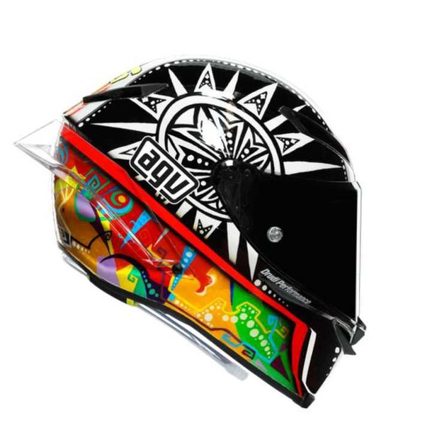 Casco di design AA Casco integrale Casco moto aperto Italia Agv Pista Gp Rr Rossi Casco da equitazione per moto da ippodromo in fibra di carbonio YI IT6F