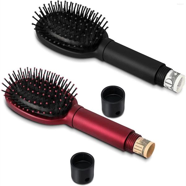 Бутылки для хранения волосы Comb Secret Stash Hidden Safe Diftion Brush Brush Box скрывает бриллиантовые ювелирные украшения.