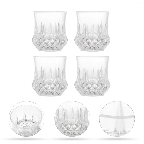 Tek kullanımlık bardak pipetler 4pcs LED Flash İçme Kristal Ananas Tasarımı Parti dekor çubuğu plastik cam