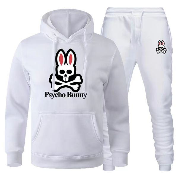 Psychohoodies Bunnytracksuits felpa con cappuccio da uomo designer felpa con cappuccio da donna tuta versione top tuta da strada in cotone di qualità Commercio all'ingrosso 2 pezzi 10% di sconto