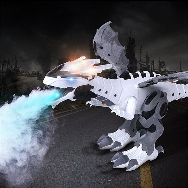 Animais ElectricRC Spray Spray Dinosaur Robot Pterossaur Cartoon Walking Rocking Animal Modelo Electronic Intelligent Dinosaur Toy Crianças Presente 230407