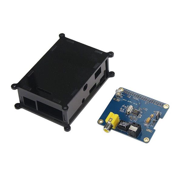 Freeshipping Raspberry pi 3 Placa de som digital HIFI Placa de expansão Digi I2S Módulo SPDIF Capa acrílica para Raspberry Pi 2 Otuns