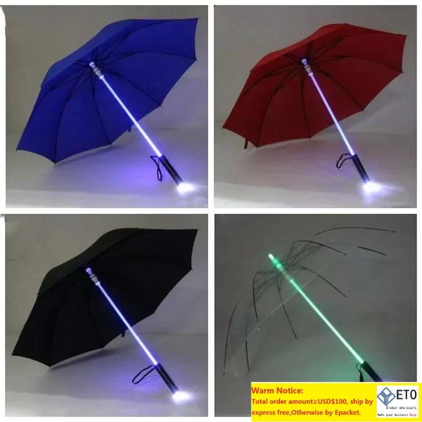 20pcslot Cool Blade Runner LED Light Saber Flash Ombrello rosa ombrello bottiglia ombrelli Torcia notturna Walkers
