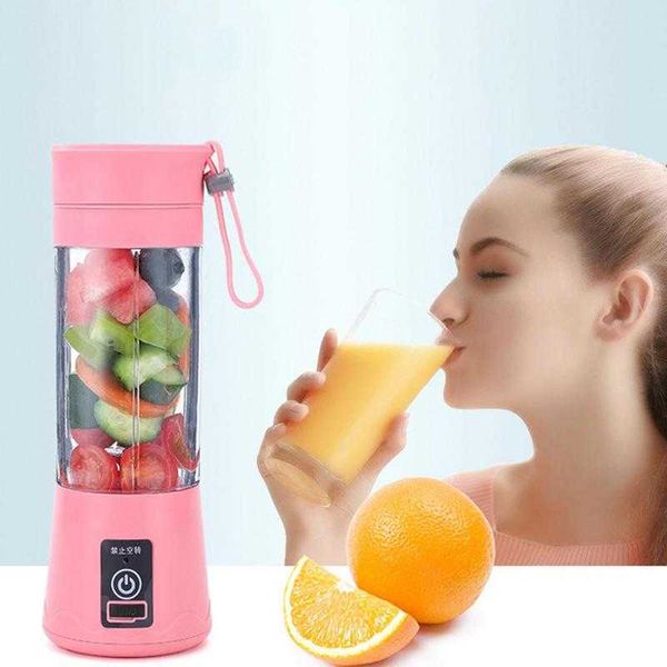 Entsafter Mini tragbarer elektrischer Entsafter USB wiederaufladbarer Mixer Smoothies Shakes Mixer Reise Haushalt Obst Entsafter Küchenhelfer P230407