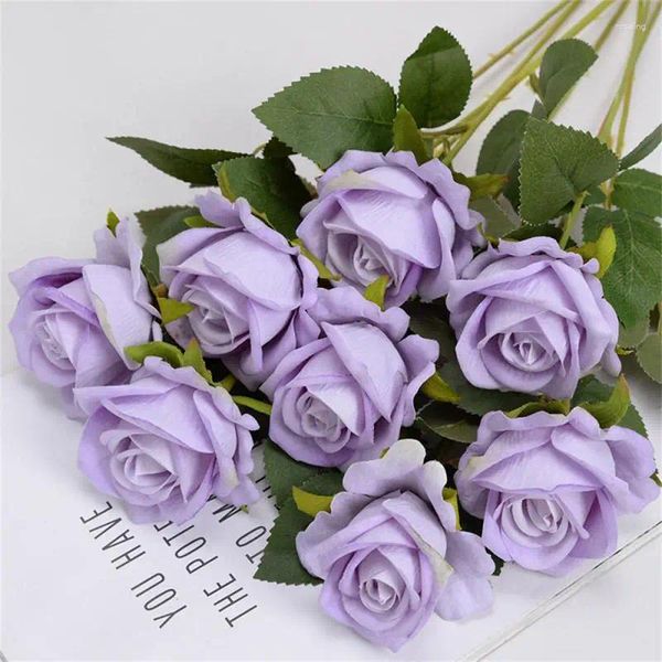 Dekorative Blumen Kreative Rose Künstliche Blume Gefälschte Rosen Einzel Party Hochzeit Valentinstag Dekoration Haushalt El Decor