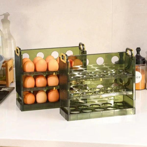 Bottiglie di stoccaggio Vassoio per uova Supporto multifunzionale Scaffale Robusto contenitore per porta del frigorifero di grande capacità Forniture da cucina