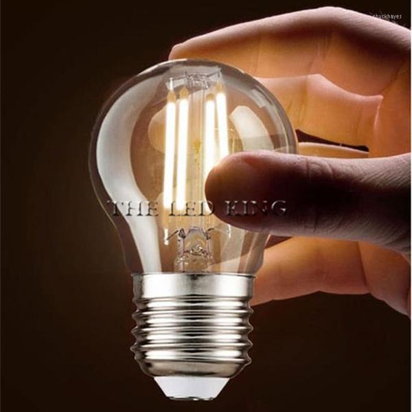 1- 10x G45 LED Filamento Ball Bulb E27 E14 220V 18W 24W Retro Loft Fit for Chandelier Lights Table Light Decoração