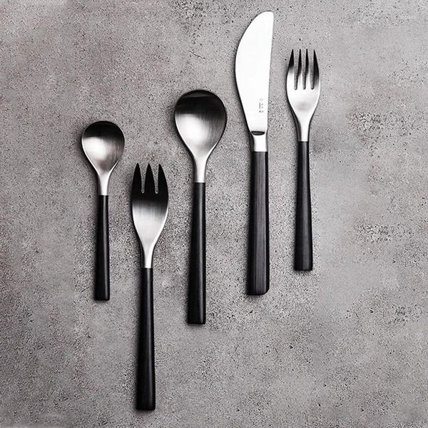 Geschirr-Sets, Design, Edelstahl, Anzug, fortschrittlich, modern, Besteck, Reisen, minimalistisch, nordisch, japanische Küche, Vaisselle-Küche, Hausgarten