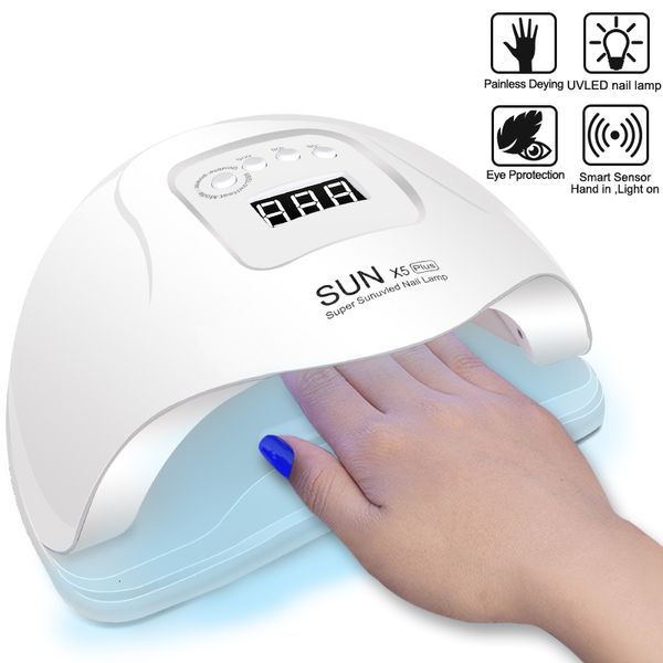 Secador de unha secador de unha lâmpada uvils para manicure lâmpada de secagem em gel 573618 LED sensor automático LCD Display Ferramenta de arte da unha de lâmpada seca rápida 230407