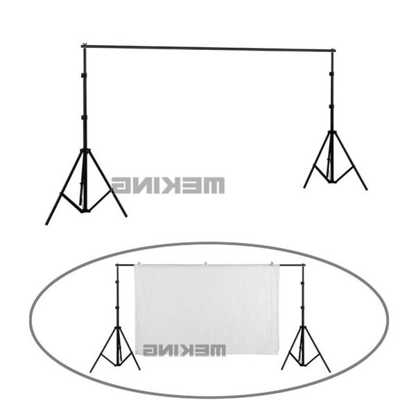 Frete grátis suporte para fundo de fotografia profissional sistema de suporte 2 x suportes de luz 1 x barra transversal bolsa de transporte bdjje