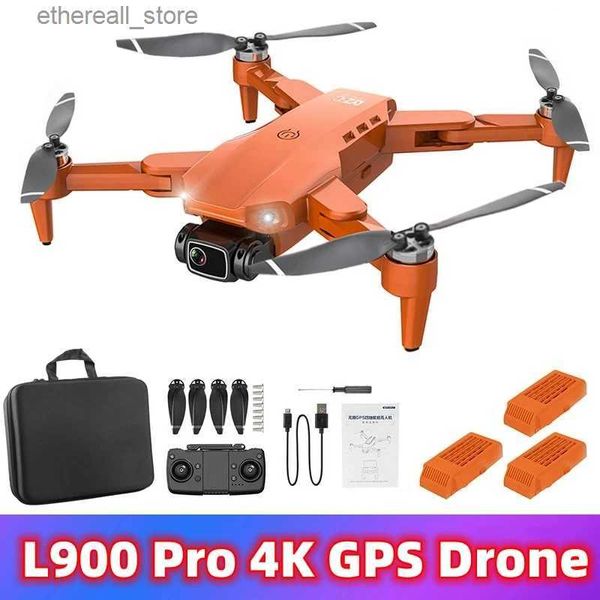 Drones JHD L900 PRO 4K GPS Drone com câmera Brushless Motor 5G FPV Quadcopter 1.2km 25min RC Avião Dual Camera 250g 4K Drone Q231108