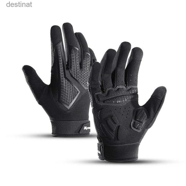 Fünf Finger Handschuhe MTB Radfahren Handschuhe Schwarz Touchscreen Männer Frauen Rennrad Handschuhe Gym Reiten Silikon Gel Fahrrad Motorrad HandschuheL231108