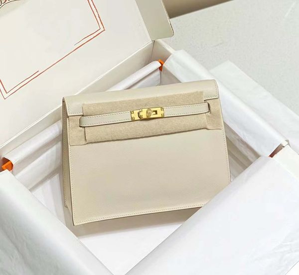 10A Top-Spiegelqualität, Luxus-Designer-Leder-Handtasche, seitlicher Rucksack, handgefertigte Damen-Umhängetasche mit goldenem Schloss und Box.