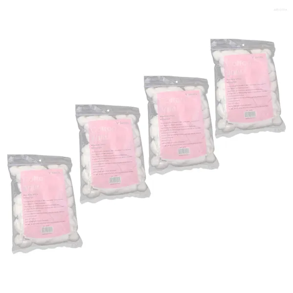 Esponjas de maquiagem 400 pcs removedor absorvente bolas de algodão acessórios de limpeza tatuagens salão de beleza puro suprimentos de cuidados de feridas