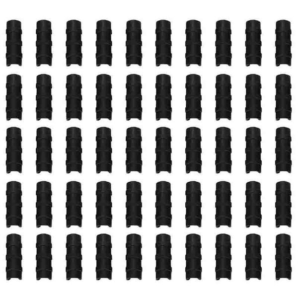 Forniture da giardino Altro 50PCS Nero Serra Pellicola di plastica Telaio Tubo Tubo e Clip Morsetto Kit connettore Strumento 20mm