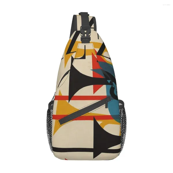 Seesäcke Jazz Brusttasche Retro Polyester Stoff Täglich Schönes Geschenk Anpassbar