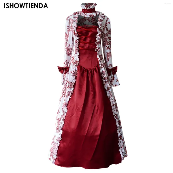 Abiti casual Halloween Costume gotico da donna Abito da ballo medievale vintage vittoriano Festa di carnevale Cosplay Principessa di corte