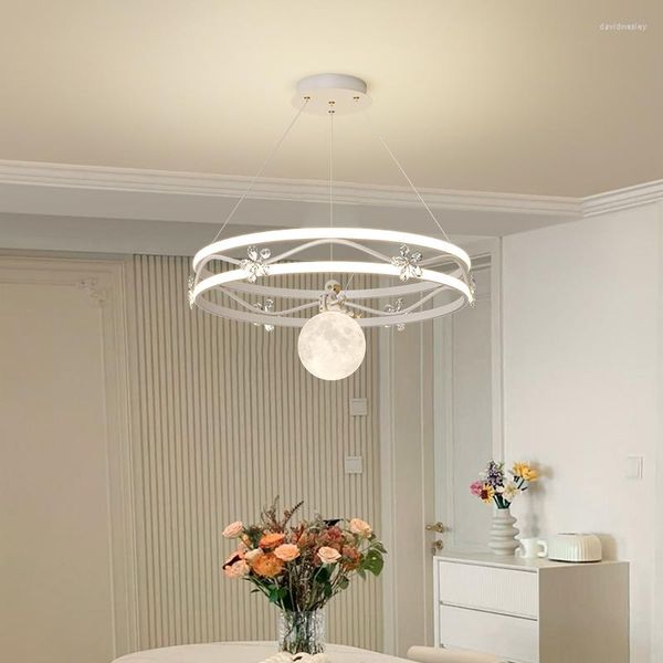 Kronleuchter Moderne Led Kronleuchter Licht Luxus Wohnzimmer Scheinwerfer Nordic Kreative Ring Schlafzimmer Studie Hause Innenbeleuchtung Lampe