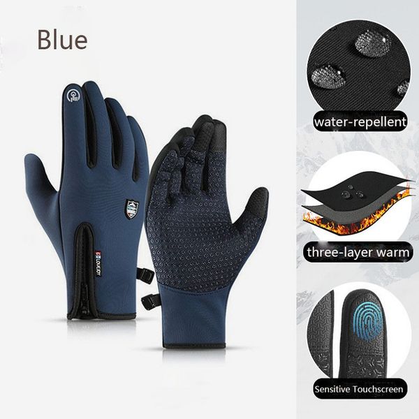 Guanti invernali Touch Screen Guanti da ciclismo invernali Uomo Donna Resistente all'acqua Antivento Caldo Antiscivolo per corsa, ciclismo, allenamento all'ingrosso