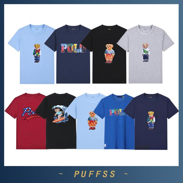 Neue Little Bear T-Shirts Designer Mode Polo Ralph Laurens T-Shirts Herren Damen T-Shirts T-Shirts Tops Mann Casual T-Shirt Luxurys Kleidung Ärmelkleidung Größe S-XXL