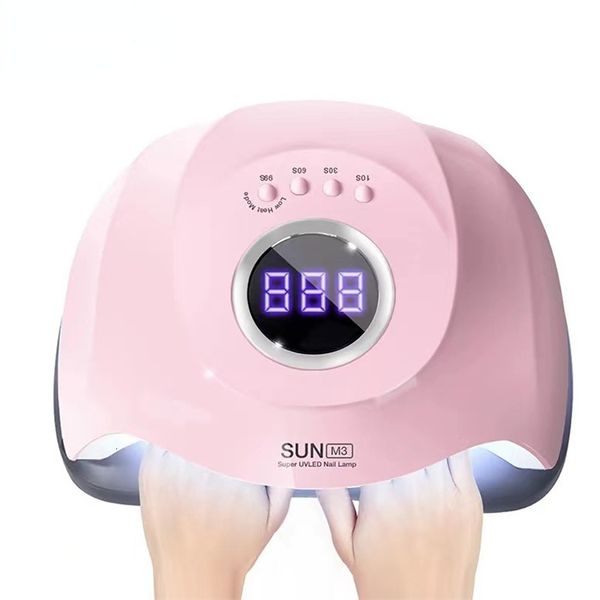 Nageltrockner Professionelle rosa Nagellampe 90W Gel-Nagellack-Trockner UV-Licht für Nägel Maniküre-Trocknermaschine Pediküre-Licht Nagel-UV-LED-Lampe 230407