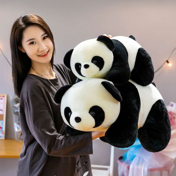 18-80cm 10 estilo bonito panda gigante boneca brinquedo de pelúcia simulação propenso enorme animais de pelúcia travesseiro ornamentos atacado