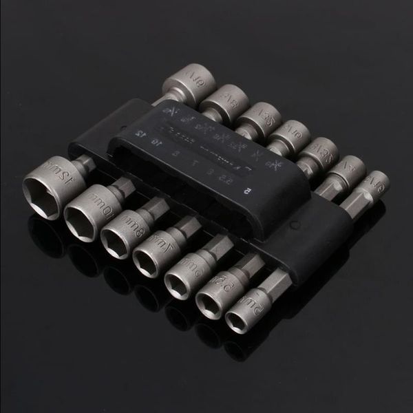 Freeshipping 14 Pc/ Set Power Buydriver Somun sürücüsü bit set adaptör tornavida boktandı Hex Shank Socket Somun sürücüsü adaptör bitleri mencq