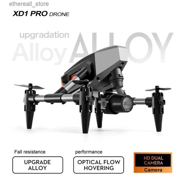 Drones Novo XD1 Mini Drone 4K Profissional 8K Câmera Dupla 5G WIFI Altura Mantendo Quatro Lados Evitar Obstáculos RC Quadcopter Brinquedos Q231108