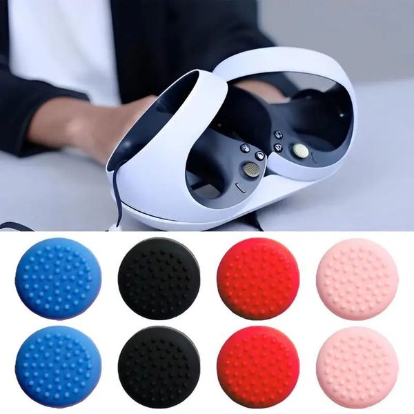 50 pc casos silicone polegar vara capa para sony s vr2 controlador de jogo anti deslizamento lidar com polegar tampa joystick braço proteção capa 231108