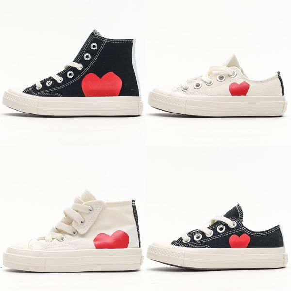 Kinderschuhe All Star Canvas Play Love With Eyes Heart 1970 Turnschuhe Jungen Mädchen 1970er Jahre Klassisch Lässig Beige Schwarz Turnschuhe Kinder Jugend Kind Kleinkind Outdoor Sportschuh