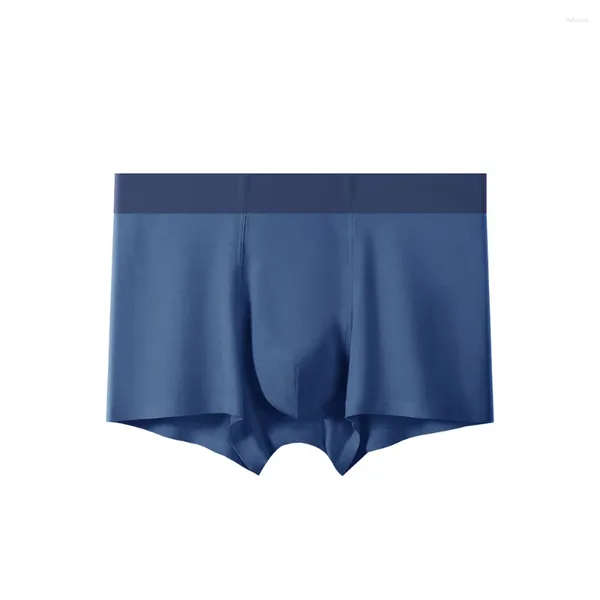 Cuecas masculinas troncos sexy roupa interior cintura baixa briefs ultra-fino u bolsa boxers respirável shorts calzoncillos hombre