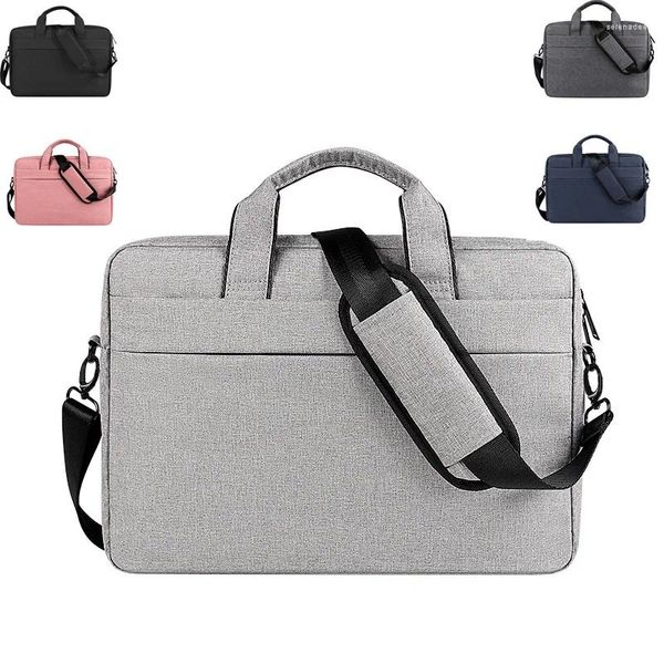 Aktentaschen Laptoptasche Tragbare Aktentasche Computer Handtasche Wasserdichte Abdeckung Tragen 13,3 14,1 15,6 Notebooktasche Messenger