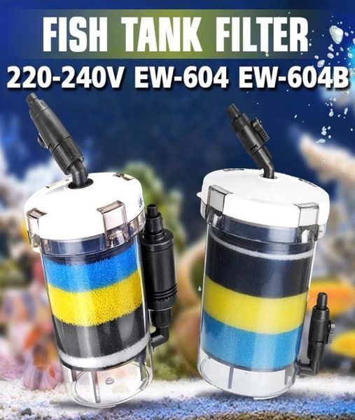 220V240V 800Lh 14W Фильтр для аквариума Ультратихий внешний риум-ведро Губка для очистки воды EW604B Y2009178835666