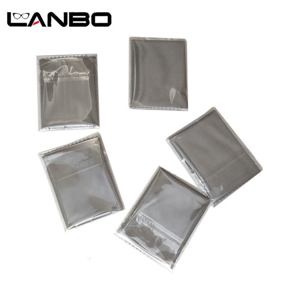 Linsenkleidung LANBO Unabhängige Verpackung 15x15CM Linsenkleidung Reinigungstuch Mikrofaser Sonnenbrillen Brillen Kamerabrillen Staubtücher grau 230408