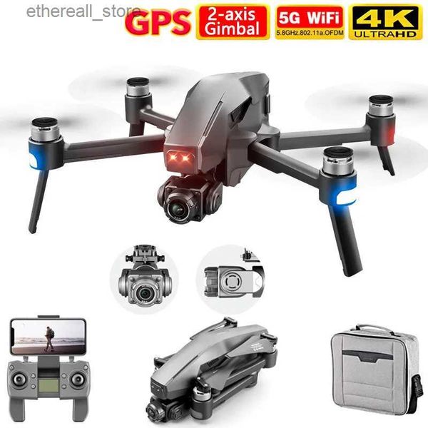 Drone 2021 Yeni M1 Pro 2 Drone 4K 6K HD Kamera Profesyonel GPS 5G WiFi 2 Eksenli Gimbal Sistemi TF Kart RC DRON Q231108