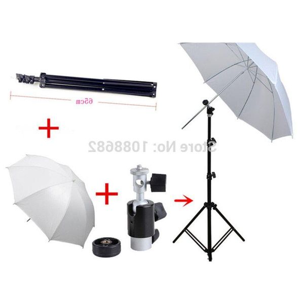 Freeshipping 3in1 Fotografia Kit 65-200cm Estúdio Iluminação Tripé Light Stand Swivel Flash Bracket Holder 33 Translúcido Macio Umbre Fagp