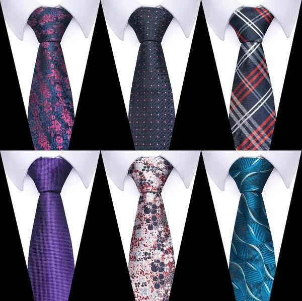 Papillon Cravatta alta Gravatas aprile 7.5 Cravatta Marchio di qualità Cm Colori del giorno Viola Matrimonio Seta Uomo Accessori per sciocchi Mix