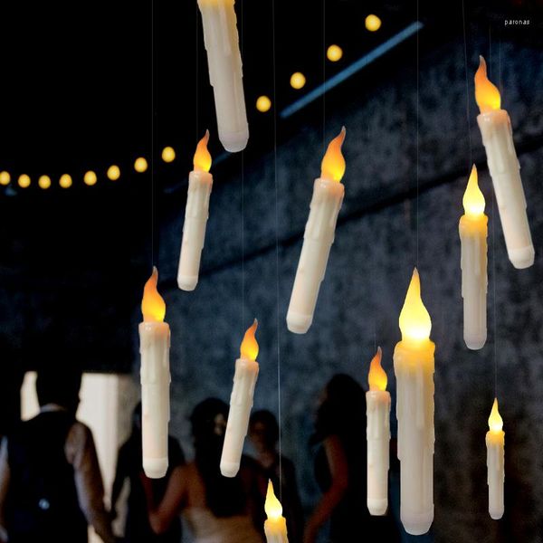 Decorazione per feste Candele a LED galleggianti con telecomando Sfarfallio senza fiamma Forniture natalizie Decorazioni per matrimoni in chiesa per la casa