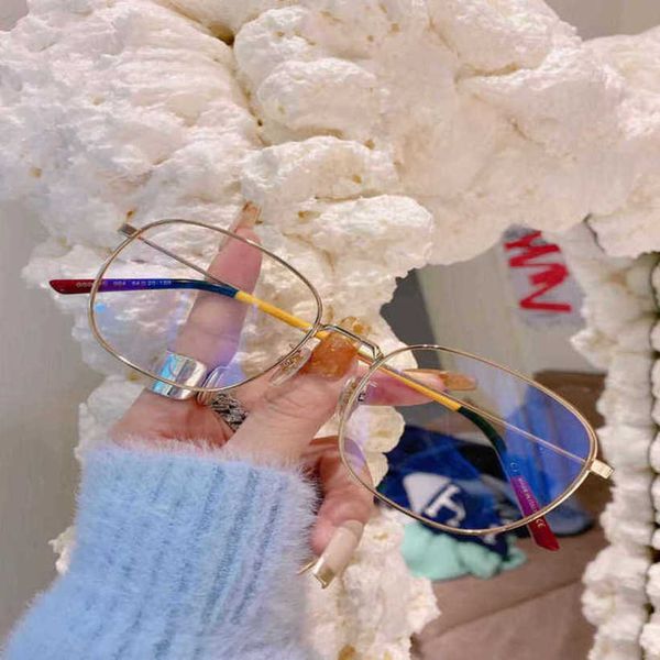 Occhiali da sole estivi di design di lusso Jiang Shuying Xiao lo stesso tipo di occhiali con display per viso femminile di piccole dimensioni può essere dotato di luce anti-blu miope