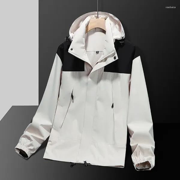 Giubbotti da uomo Primavera Antivento Capispalla da uomo Autunno Giacca a vento Moda Giacca casual Uomo/Donna Bomber Cappotto con cappuccio Streetwear XS-3XL